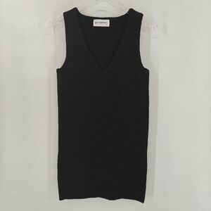 Self Contrast Ribbed Knit Dress Size XS NWOT